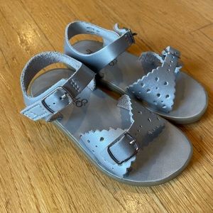 Footmates- silver sandals- toddler size 8- light wear